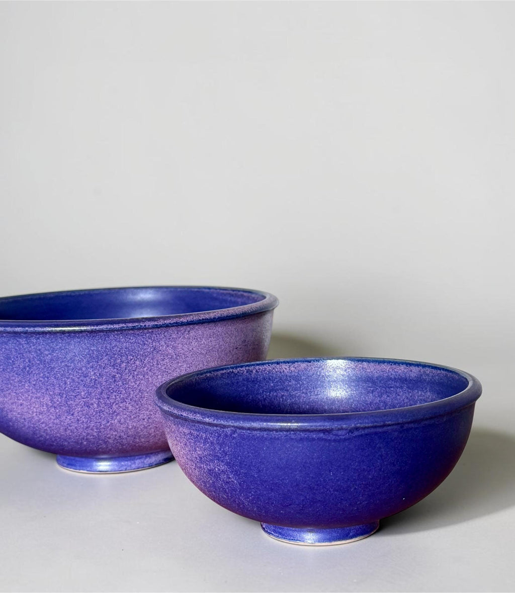 Crystalline glaze bowls from Glarbo