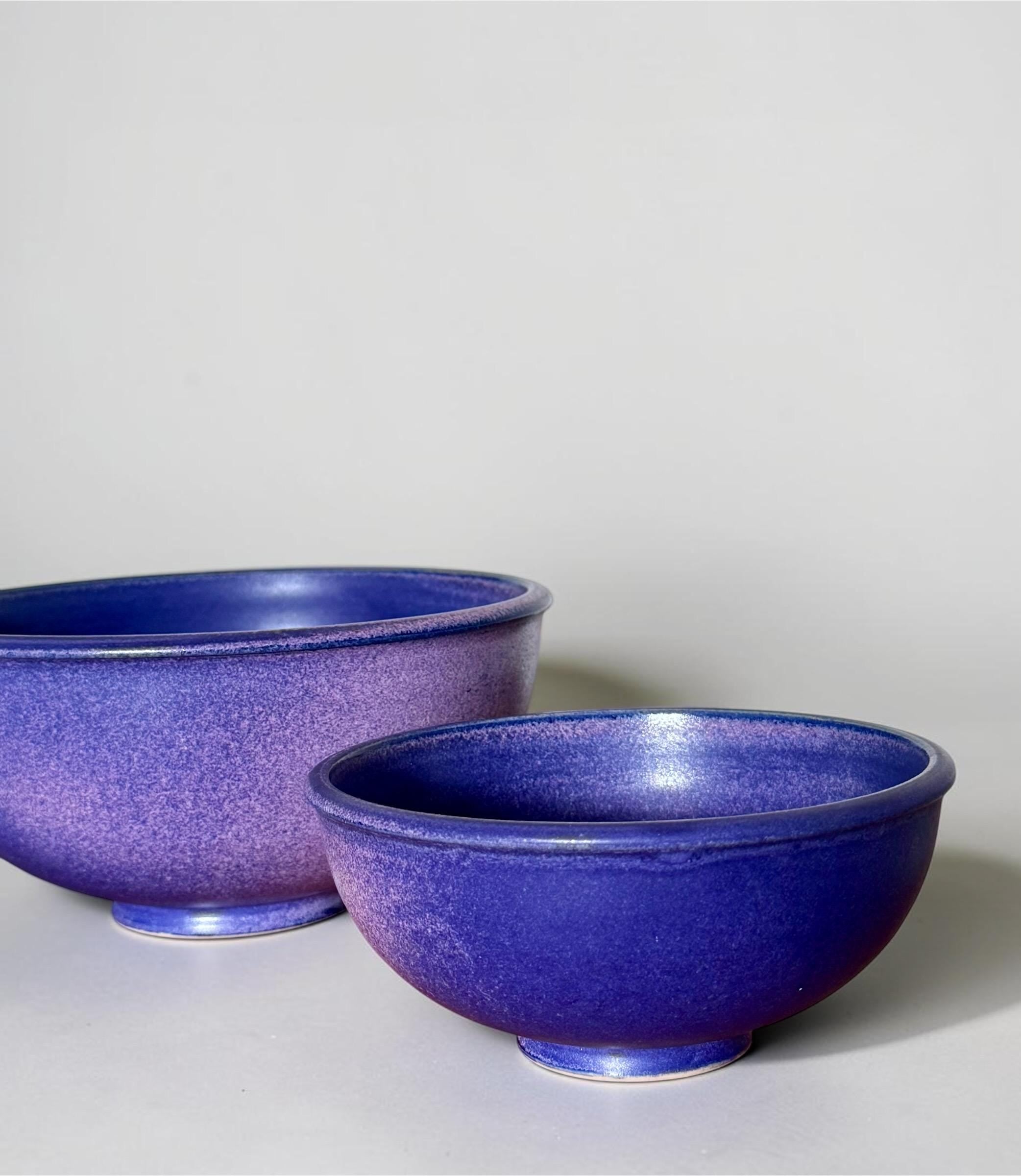 Crystalline glaze bowls from Glarbo