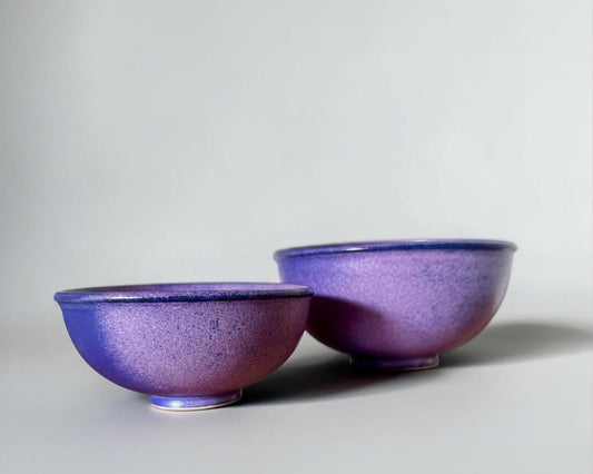 Crystalline glaze bowls from Glarbo