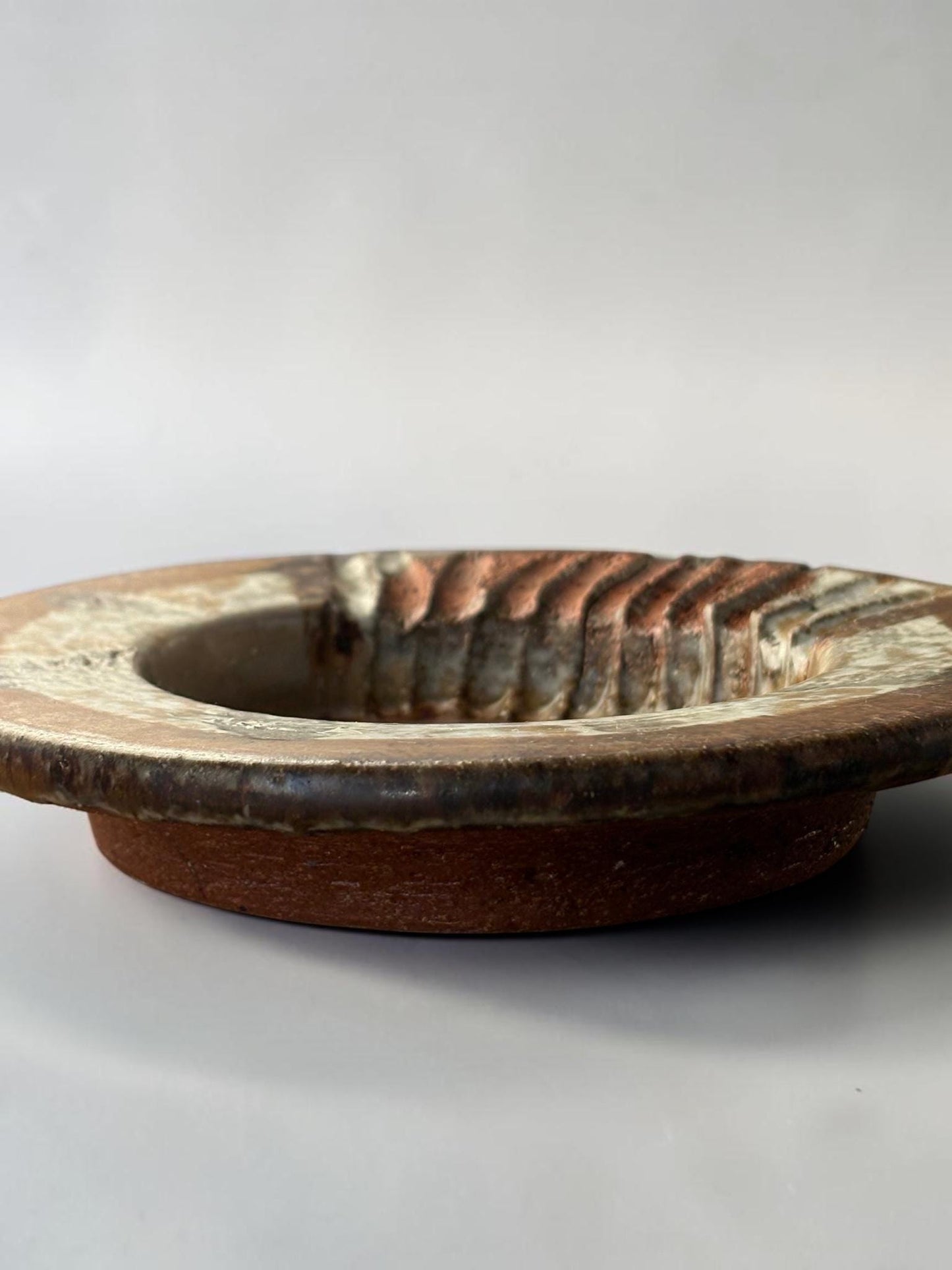 Axella stoneware bowl with rustic textured glaze