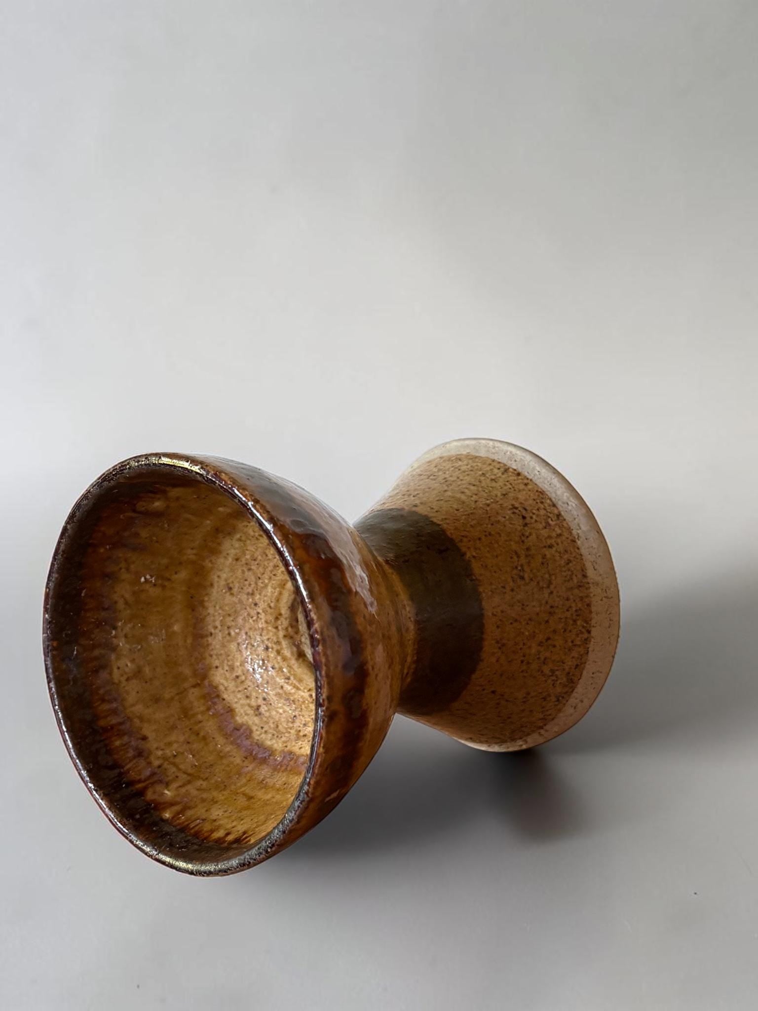 Danish signed studio pottery vase by Per Engström