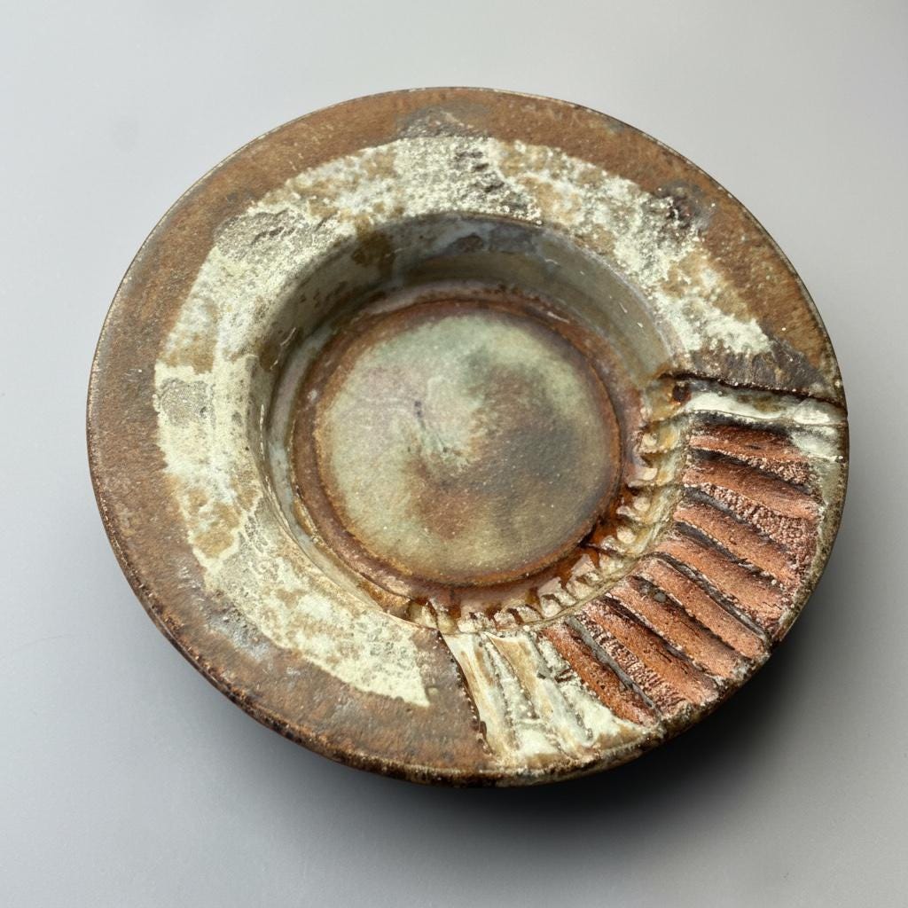 Axella stoneware bowl with rustic textured glaze