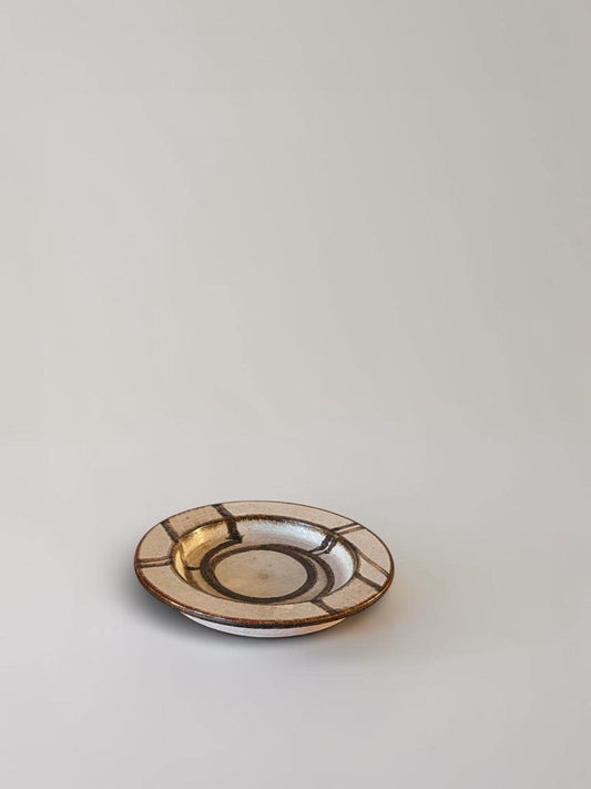 Aksel Larsen for Axella stoneware dish Denmark 1970s __etsy:8215146341