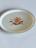 Aluminia Kirsten oval dish Nils Thorsson vintage handpainted Danish faience platter __etsy:8206371917
