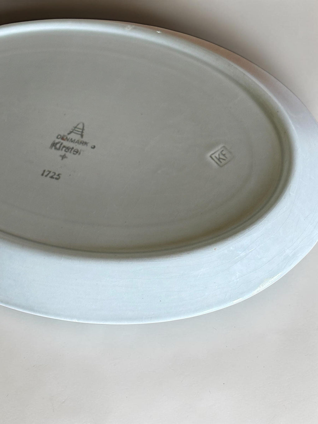 Aluminia Kirsten oval dish Nils Thorsson vintage handpainted Danish faience platter __etsy:8206365837