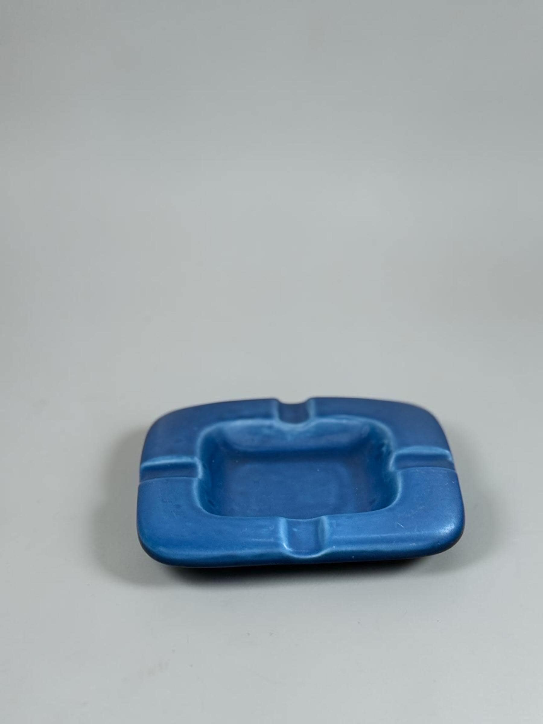Aluminia for Royal Copenhagen square faience ashtray or decorative bowl __etsy:8175061023