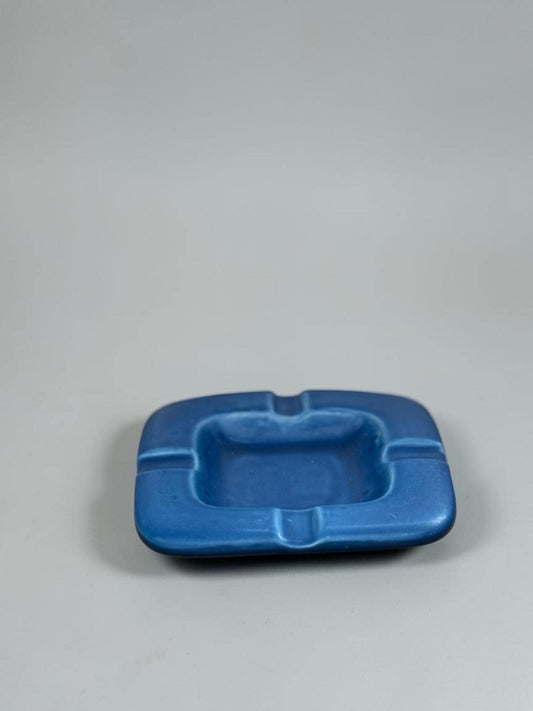 Aluminia for Royal Copenhagen square faience ashtray or decorative bowl __etsy:8175061023
