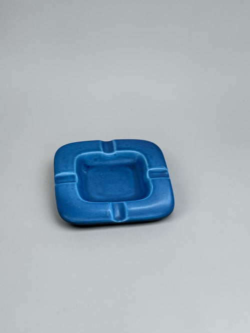 Aluminia for Royal Copenhagen square faience ashtray or decorative bowl __etsy:8175060391