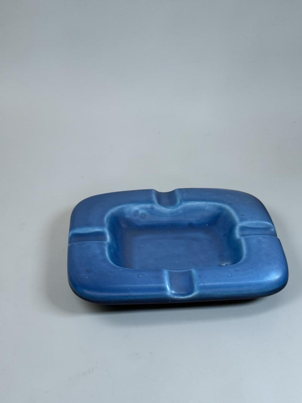Aluminia for Royal Copenhagen square faience ashtray or decorative bowl __etsy:8127136798