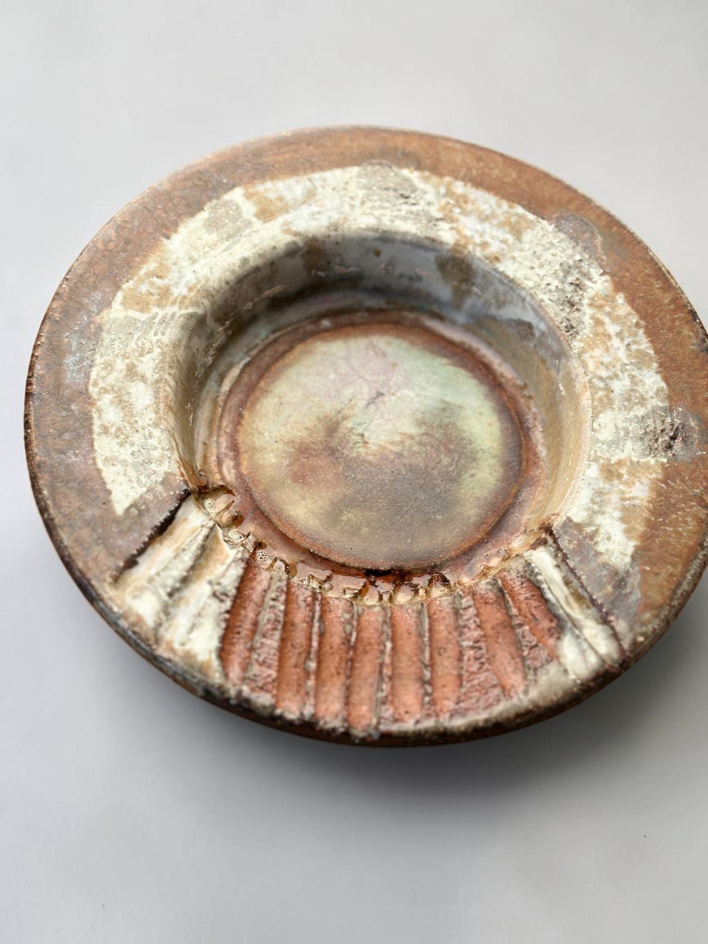Axella stoneware ashtray / bowl with rustic textured glaze __etsy:8085751108