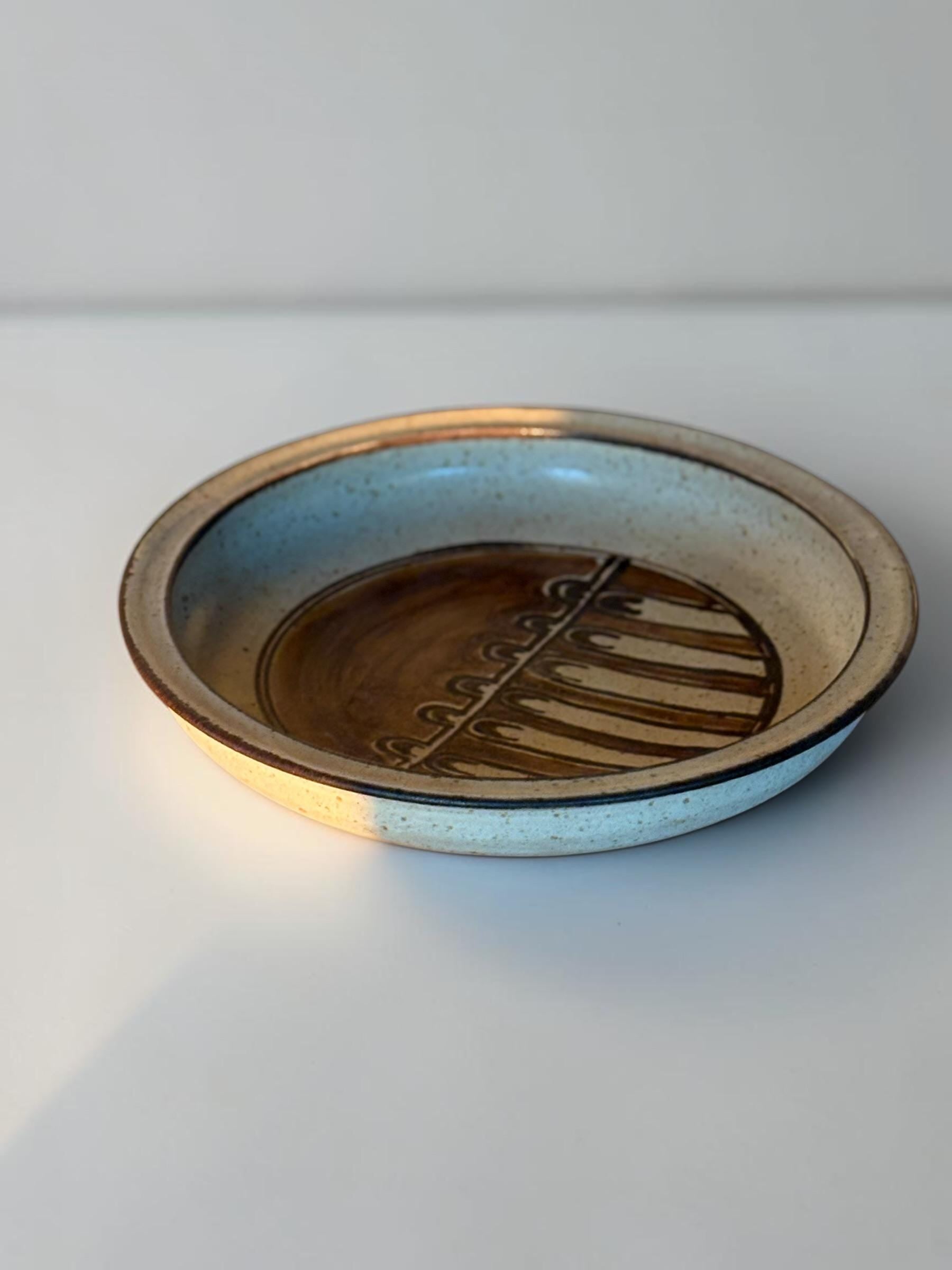 Bente Jessen (BJ Keramik Denmark) large decorative studio pottery bowl __etsy:8167563356