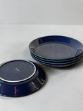 Iittala Teema set of plates in navy blue by Kaj Franck: Finnish design __etsy:8205465097