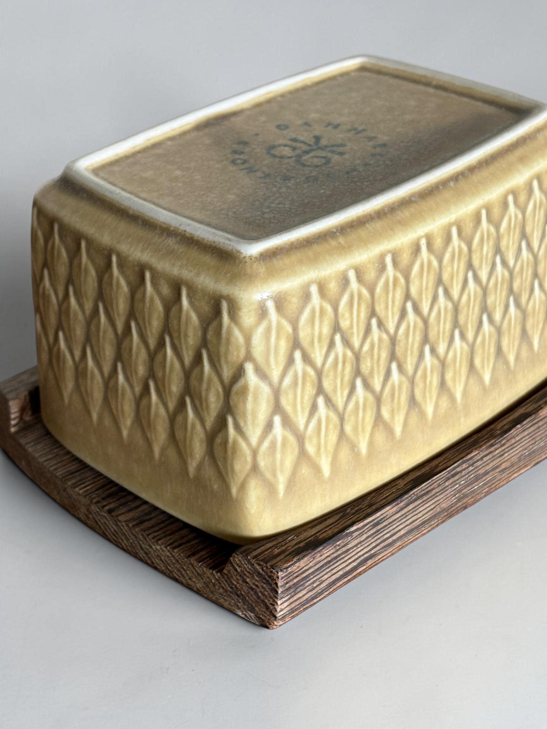 Jens H. Quistgaard "Relief" Butter Dish — Kronjyden / Bing & Grøndahl — Danish 1957 __etsy:8077874720