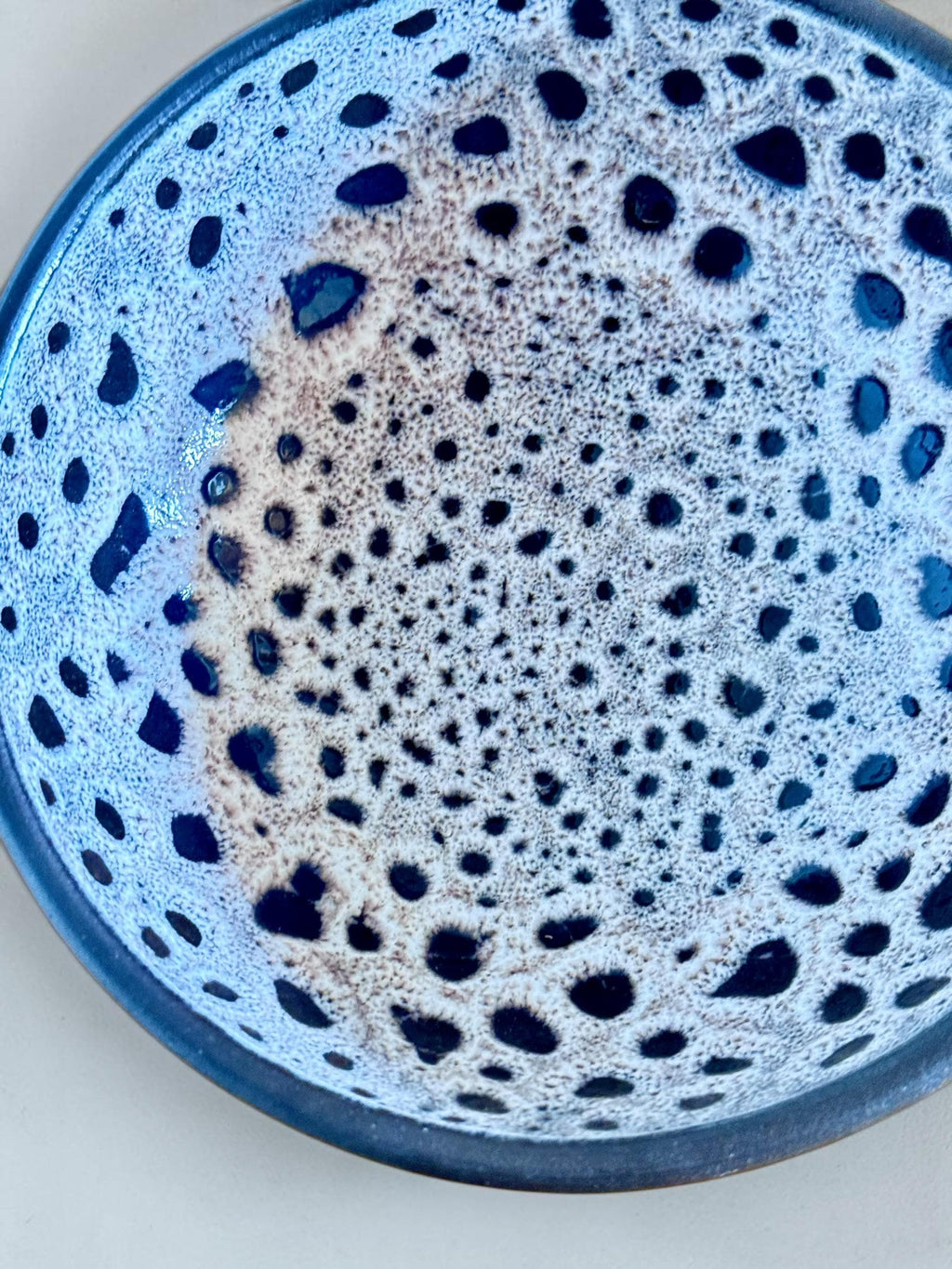 Lehmann studio pottery  serving bowl in speckled stoneware __etsy:8167664154
