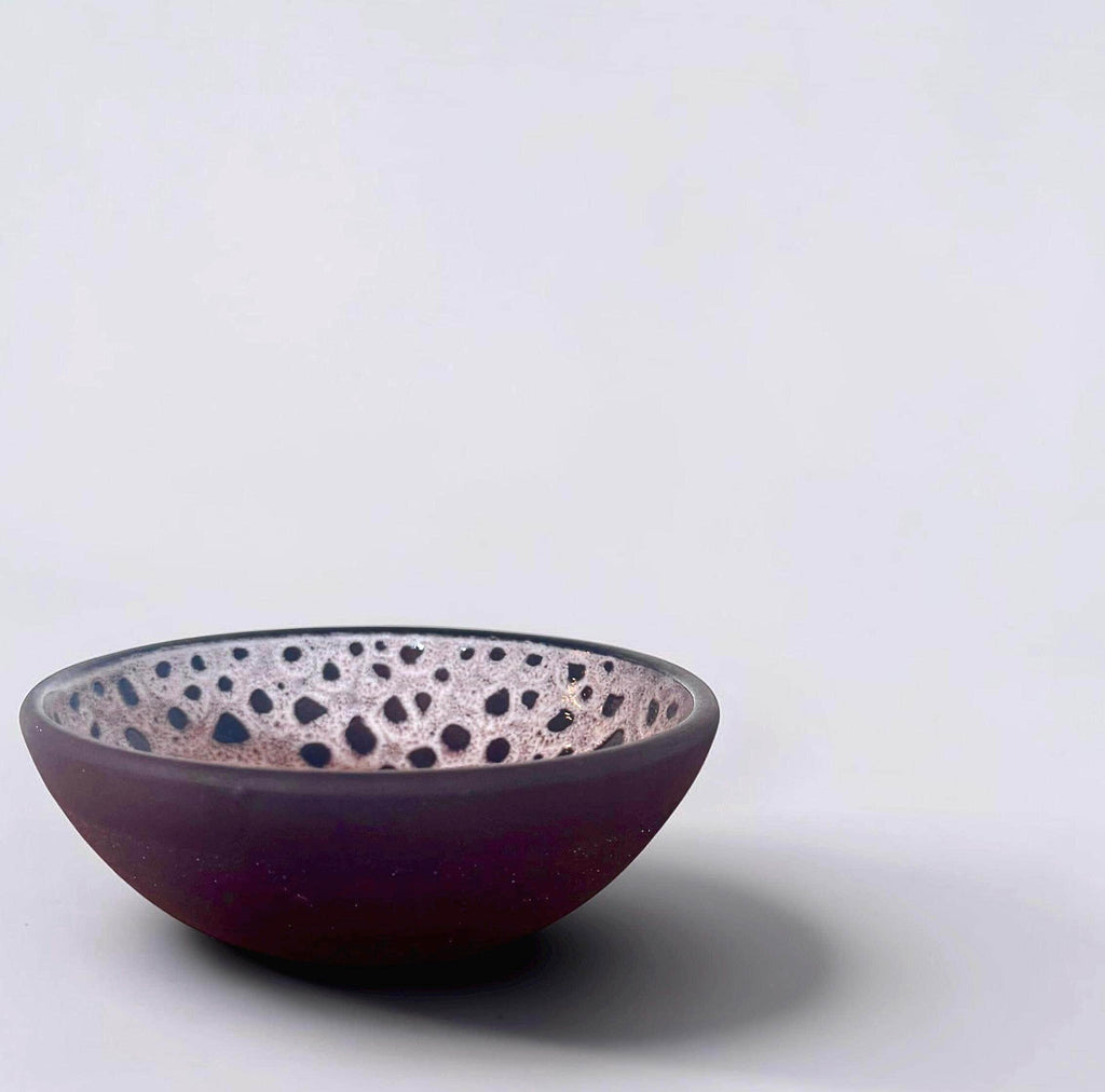 Lehmann studio pottery  serving bowl in speckled stoneware __etsy:8167671364