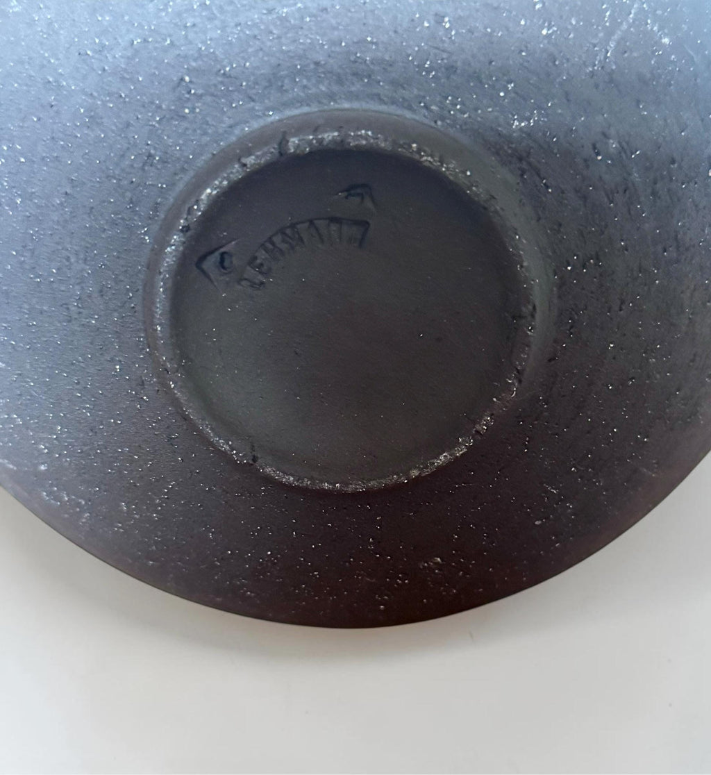 Lehmann studio pottery  serving bowl in speckled stoneware __etsy:8215597827