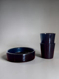 Maria Philippi for Soholm  stoneware bowl model 3628 in deep blue glaze __etsy:8115244110