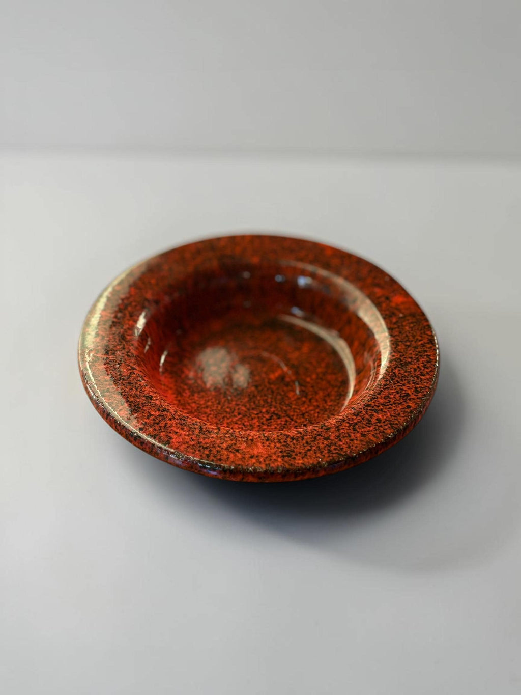 Michael Andersen Bornholm red lava decorative bowl __etsy:8167533116