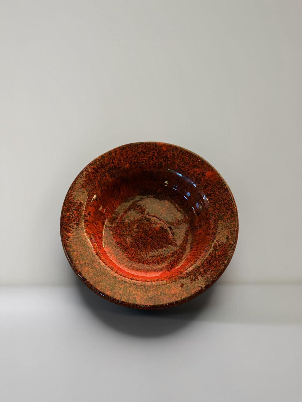 Michael Andersen Bornholm red lava decorative bowl __etsy:8215466227