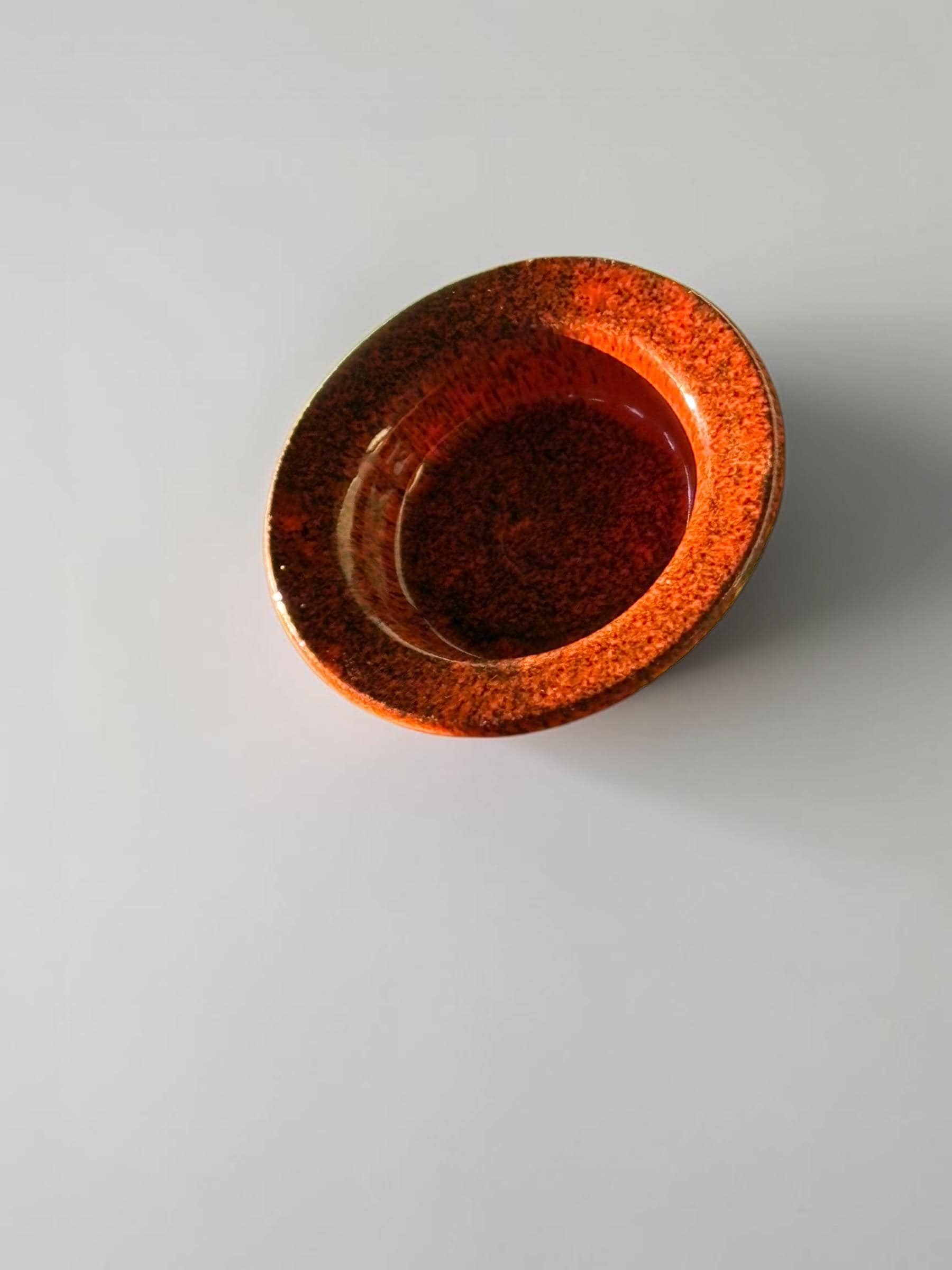Michael Andersen Bornholm red lava decorative bowl __etsy:8215462721