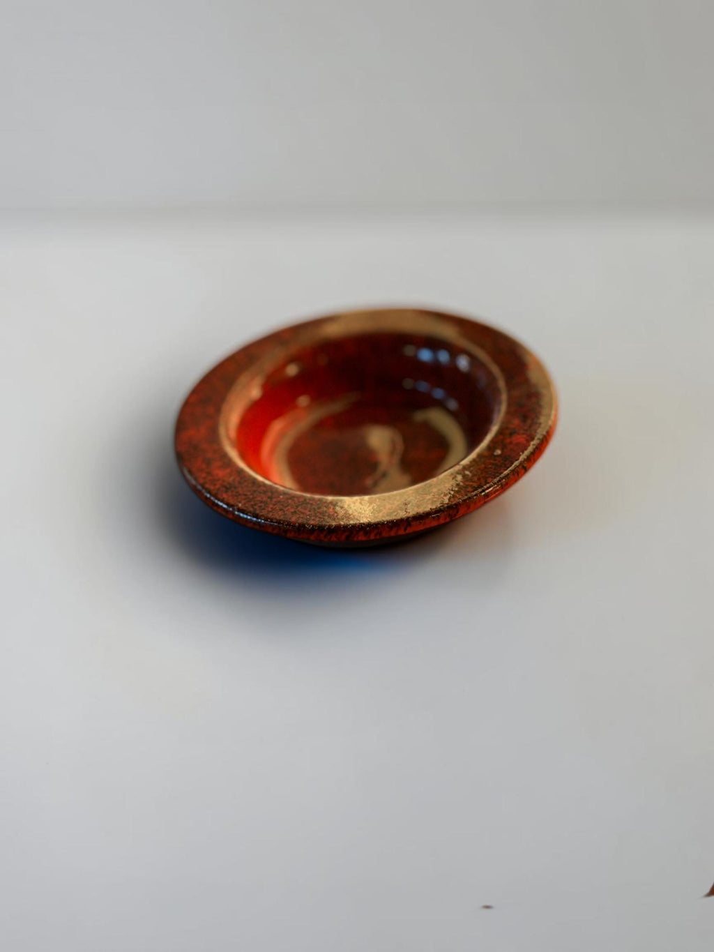Michael Andersen Bornholm red lava decorative bowl __etsy:8167530476