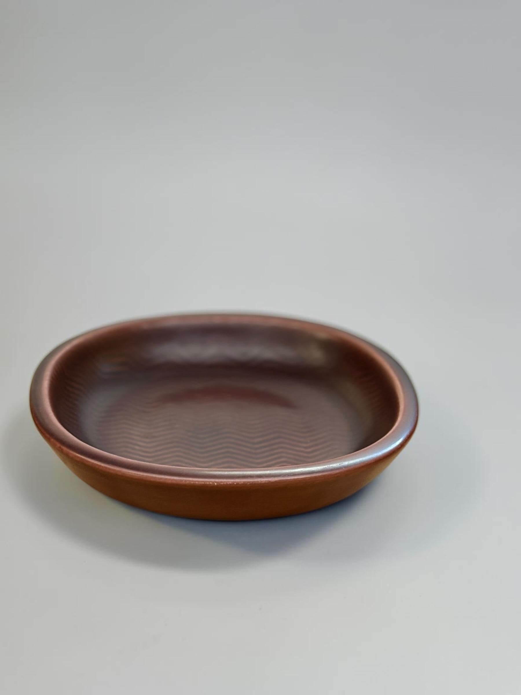 Nils Thorsson for Aluminia midcentury ‘Marselis’ bowl in oxblood wave glaze __etsy:8210898823