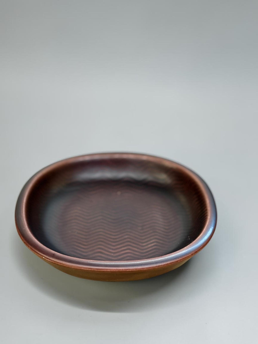 Nils Thorsson for Aluminia midcentury ‘Marselis’ bowl in oxblood wave glaze __etsy:8162966058