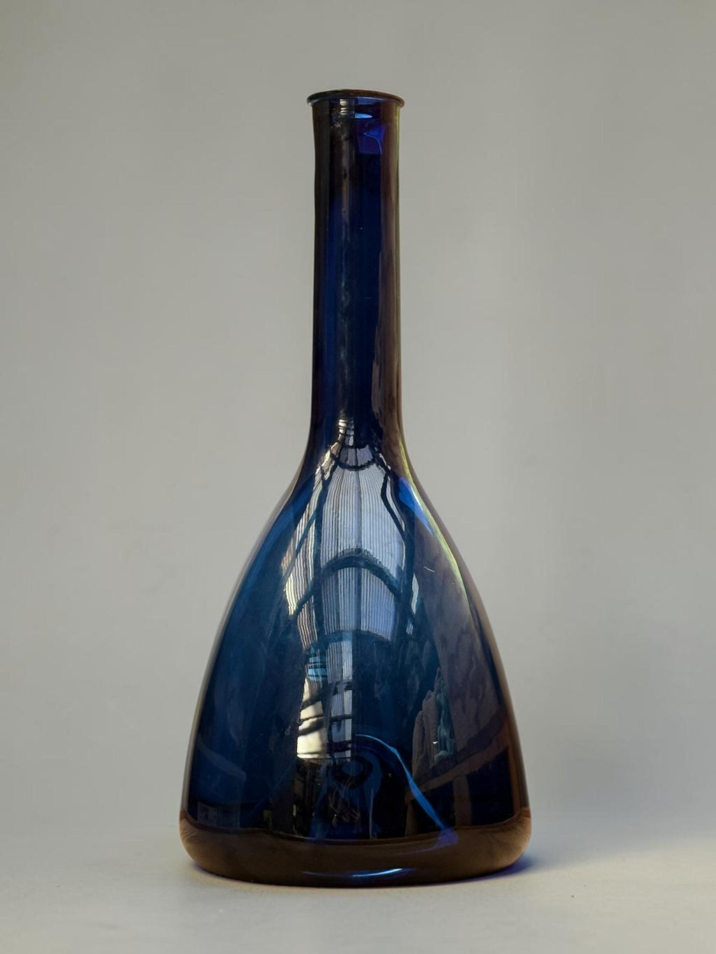 Orrefors Swedish art glass vase in cobalt blue sommerso __etsy:8147150452
