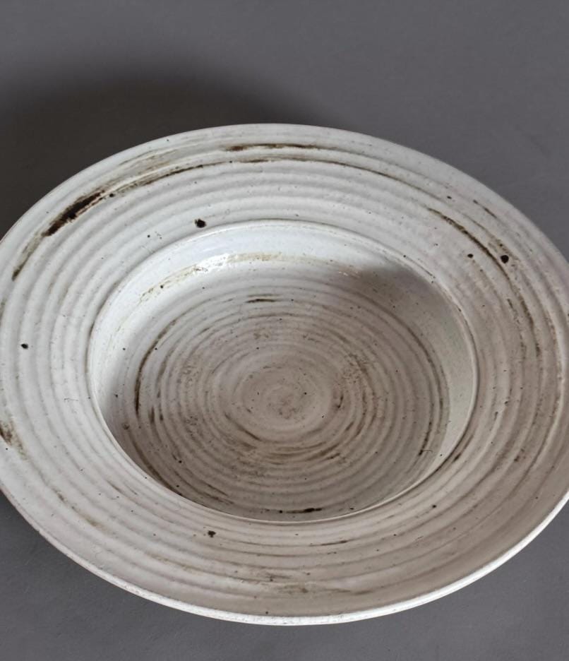 Scandinavian Yvonne pottery stoneware bowl set __etsy:8147122188