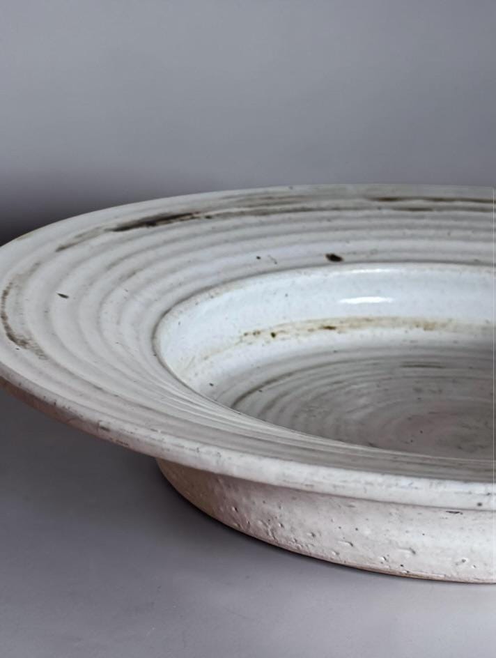 Scandinavian Yvonne pottery stoneware bowl set __etsy:8147122184