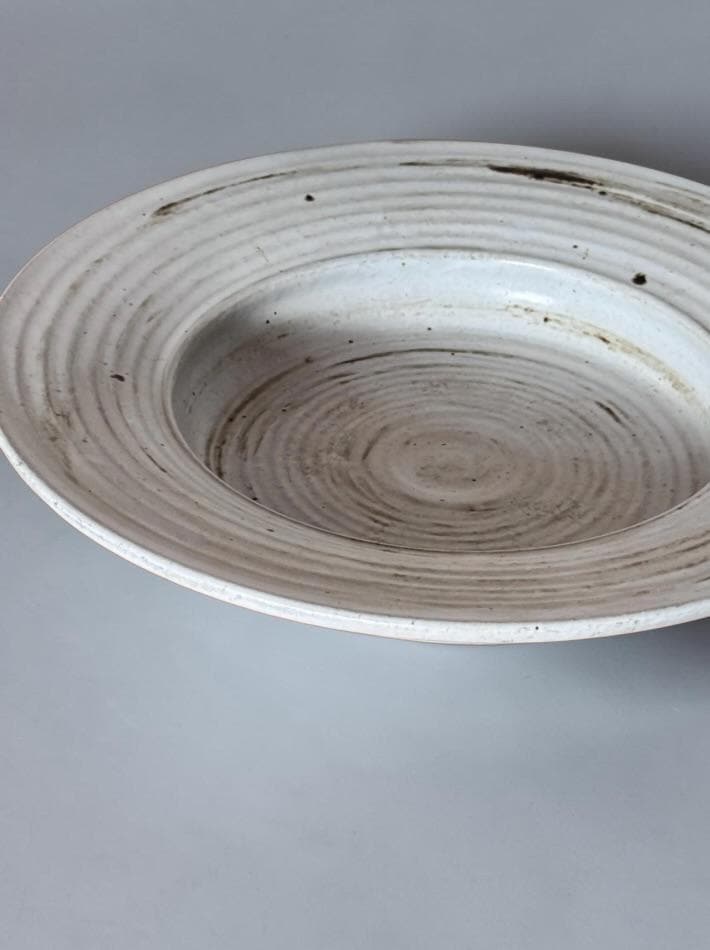 Scandinavian Yvonne pottery stoneware bowl set __etsy:8147122186