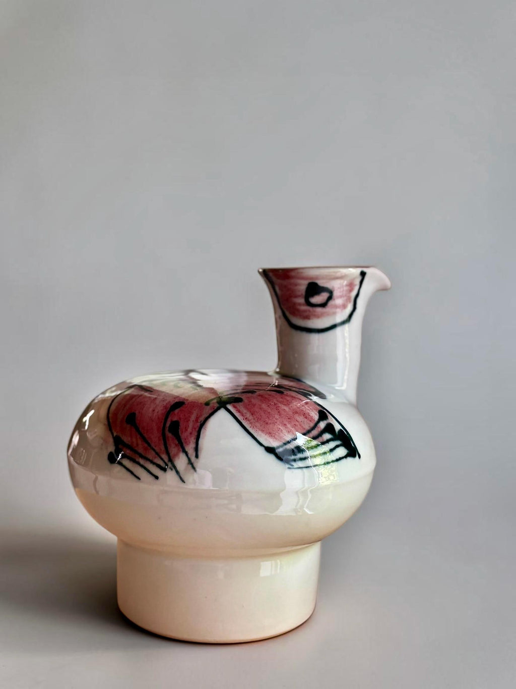 Tue Poulsen for Tue Keramik  bird pitcher studio ceramic Denmark 1960s __etsy:8167176010