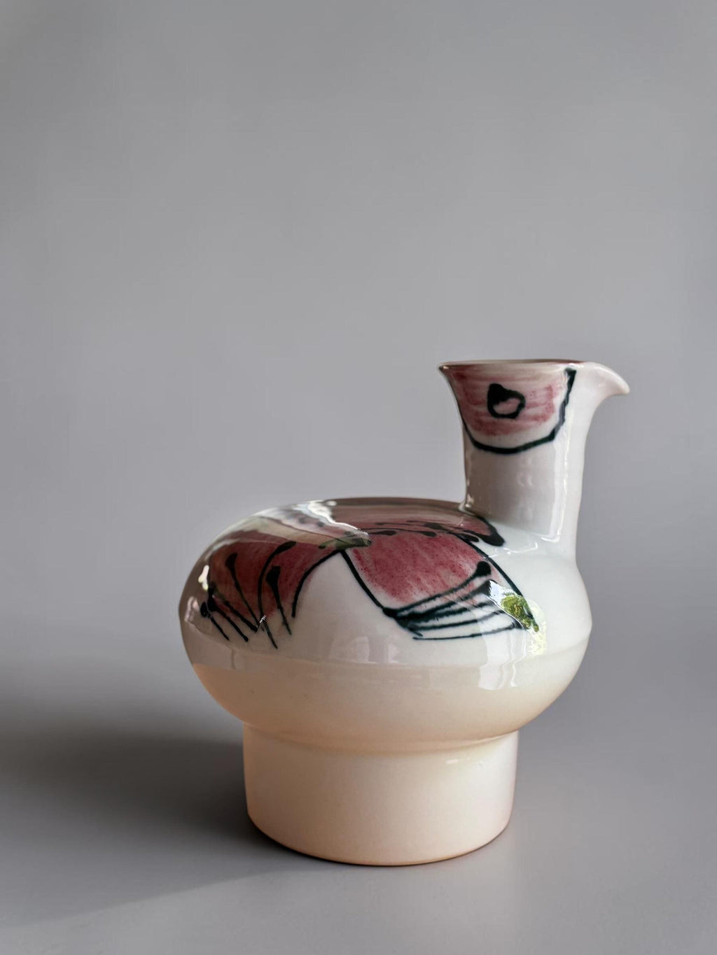 Tue Poulsen for Tue Keramik  bird pitcher studio ceramic Denmark 1960s __etsy:8215109161