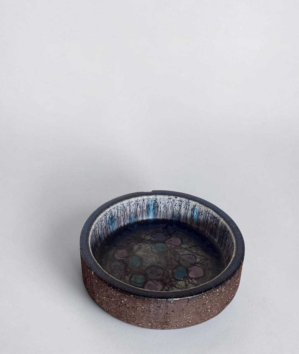 Vintage Bangholm pottery dish - signed Danish studio ceramic with berry motif __etsy:8101376744