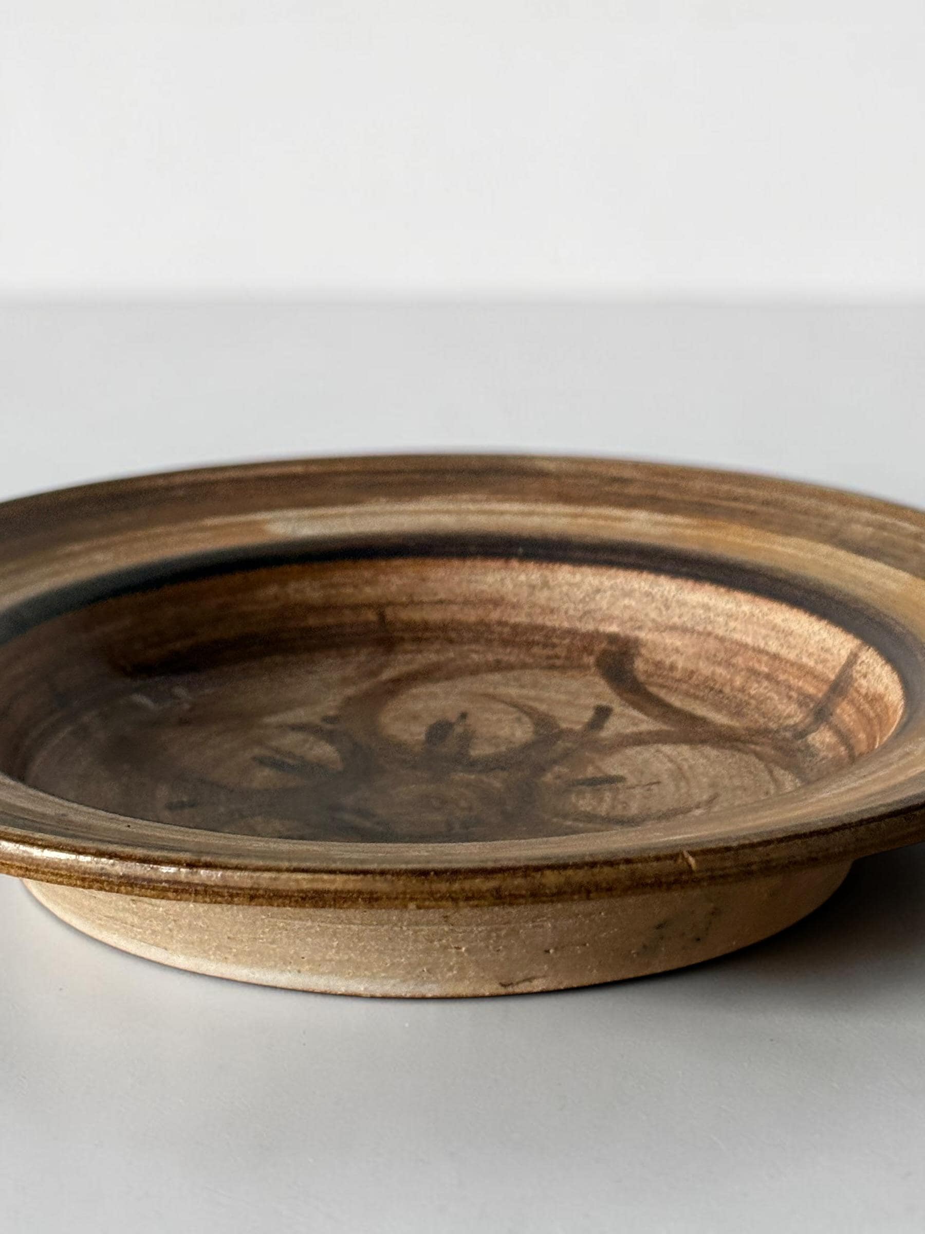 Vintage Søholm Burgundia bowl | Svend Aage Jensen | Hand painted Bornholm pottery | 1950s __etsy:8167694712