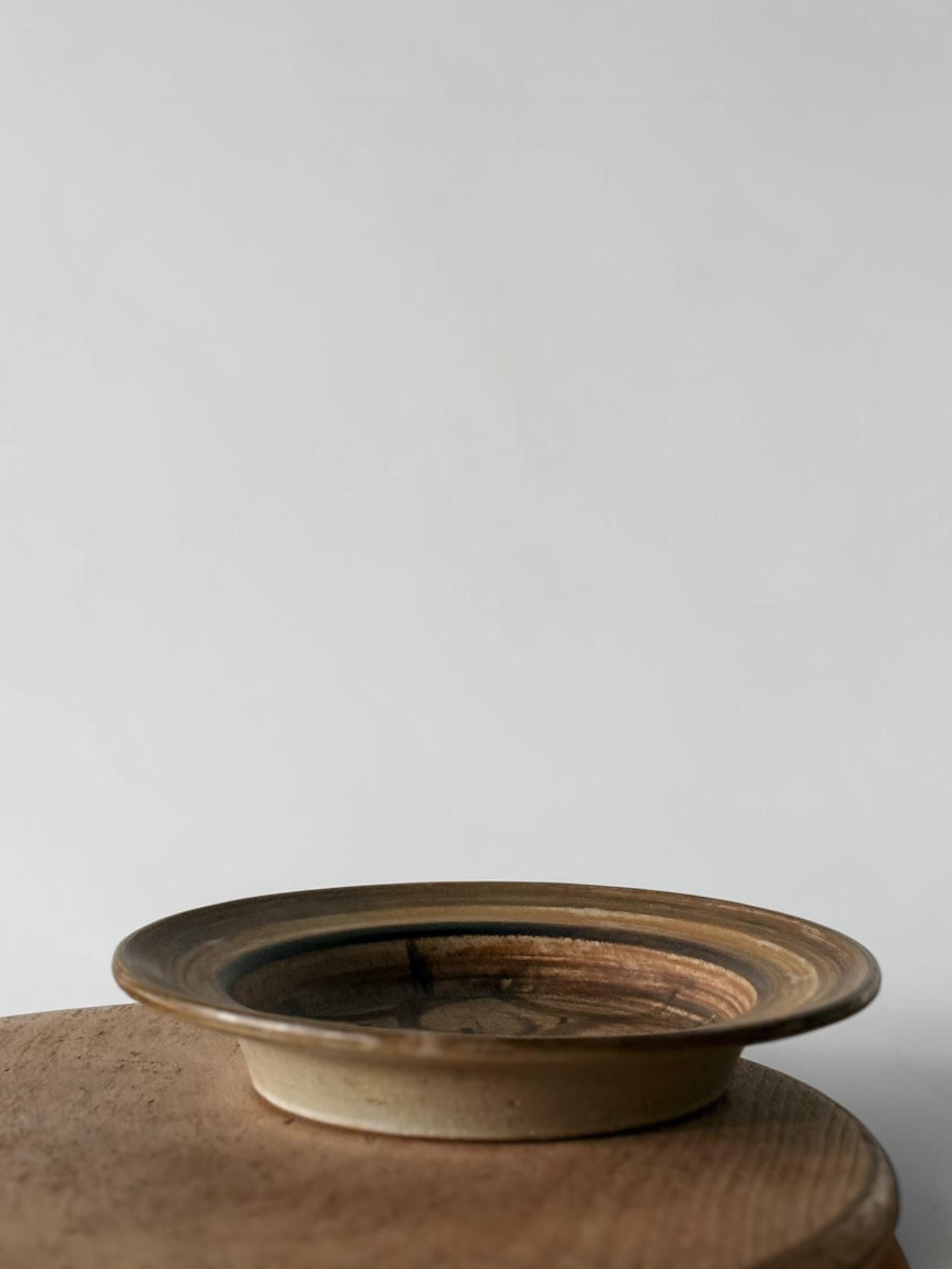 Vintage Søholm Burgundia bowl | Svend Aage Jensen | Hand painted Bornholm pottery | 1950s __etsy:8167694698