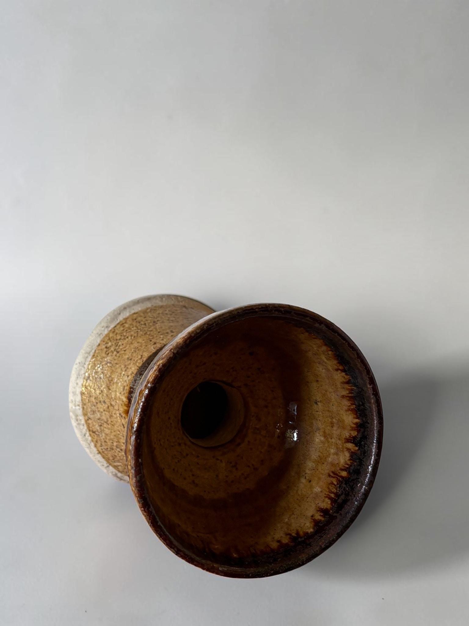 Danish signed studio pottery vase by Per Engström