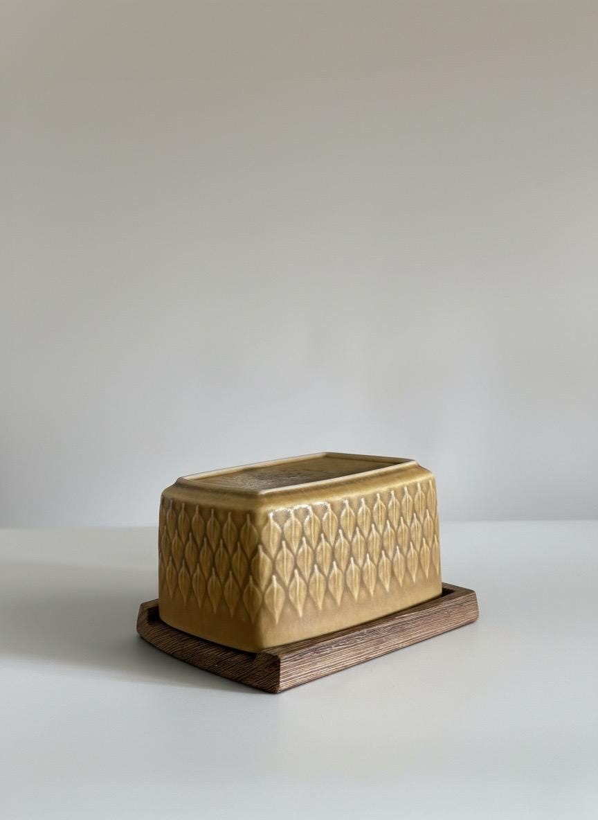Jens H. Quistgaard "Relief" Butter Dish — Kronjyden / Bing & Grøndahl — Danish 1957 __etsy:8125792967