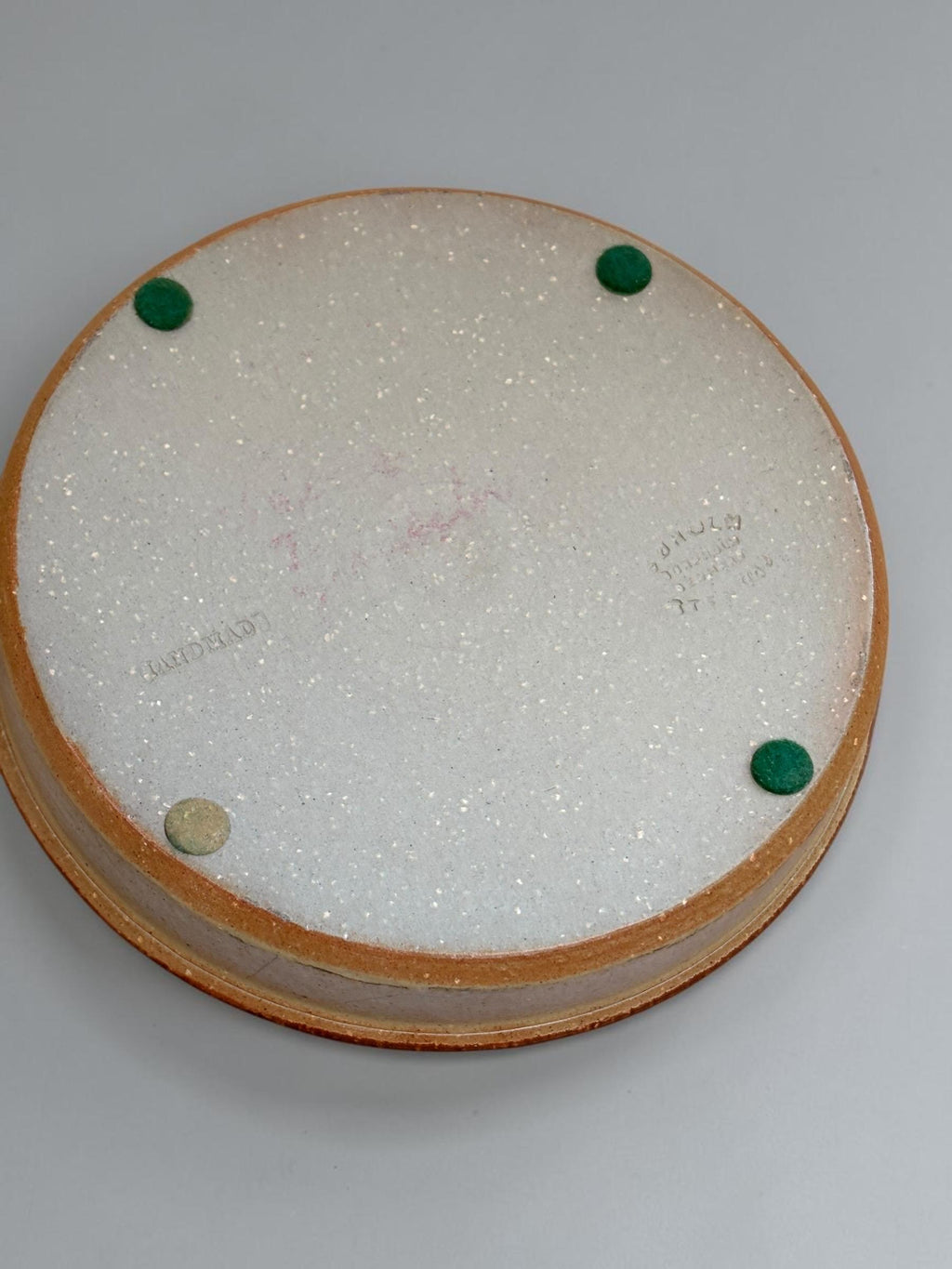 Søholm / Soholm stoneware dish with painted leaf and berry wreath __etsy:8136228898