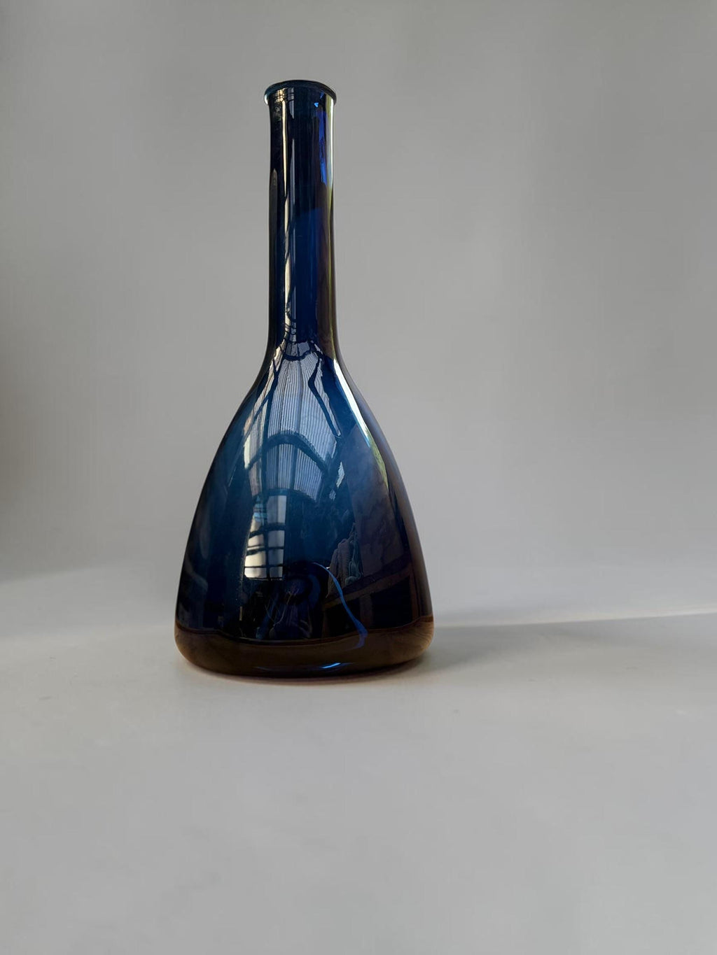 Orrefors Swedish art glass vase in cobalt blue sommerso __etsy:8147150482