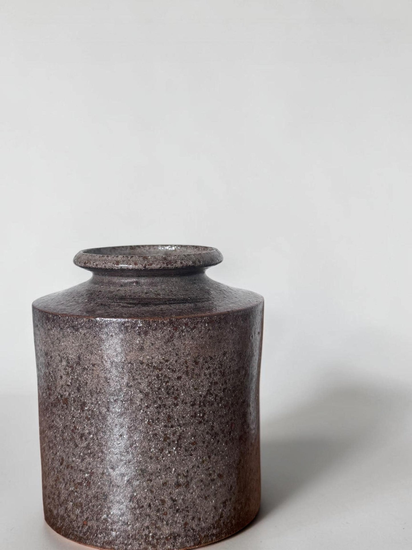 Vintage Danish stoneware: Wabi sabi studio pottery vase by Lone Skousen Petersen