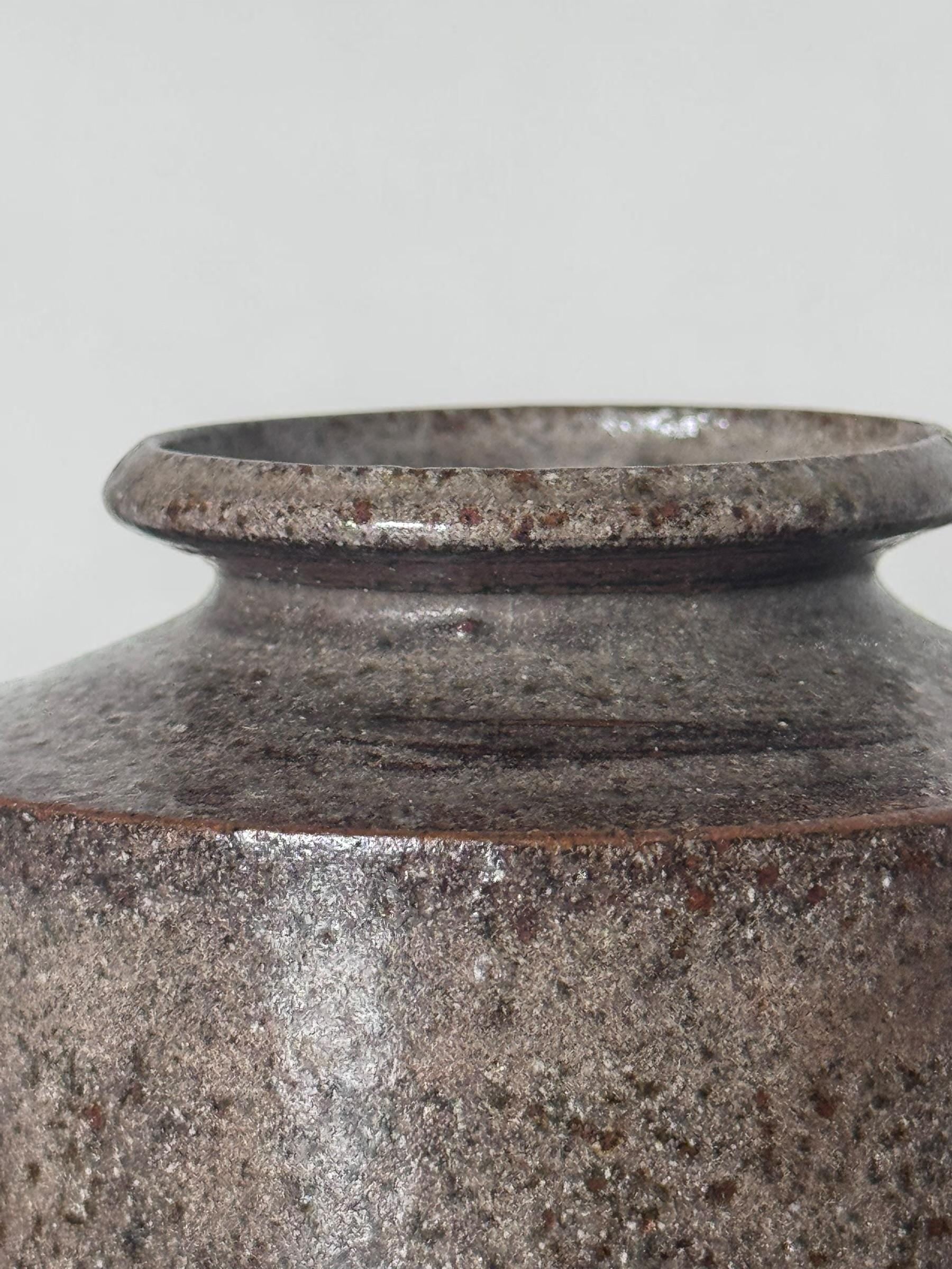 Vintage Danish stoneware: Wabi sabi studio pottery  vase by Lone Skousen Petersen __etsy:8157423730