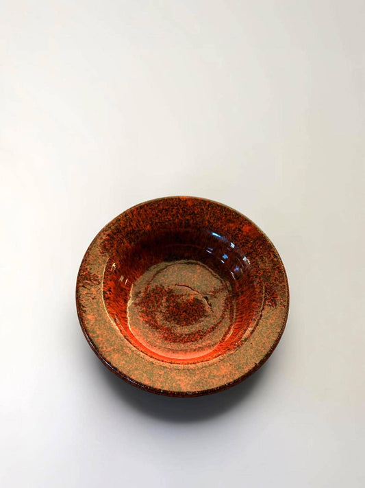 Michael Andersen Bornholm red lava decorative bowl