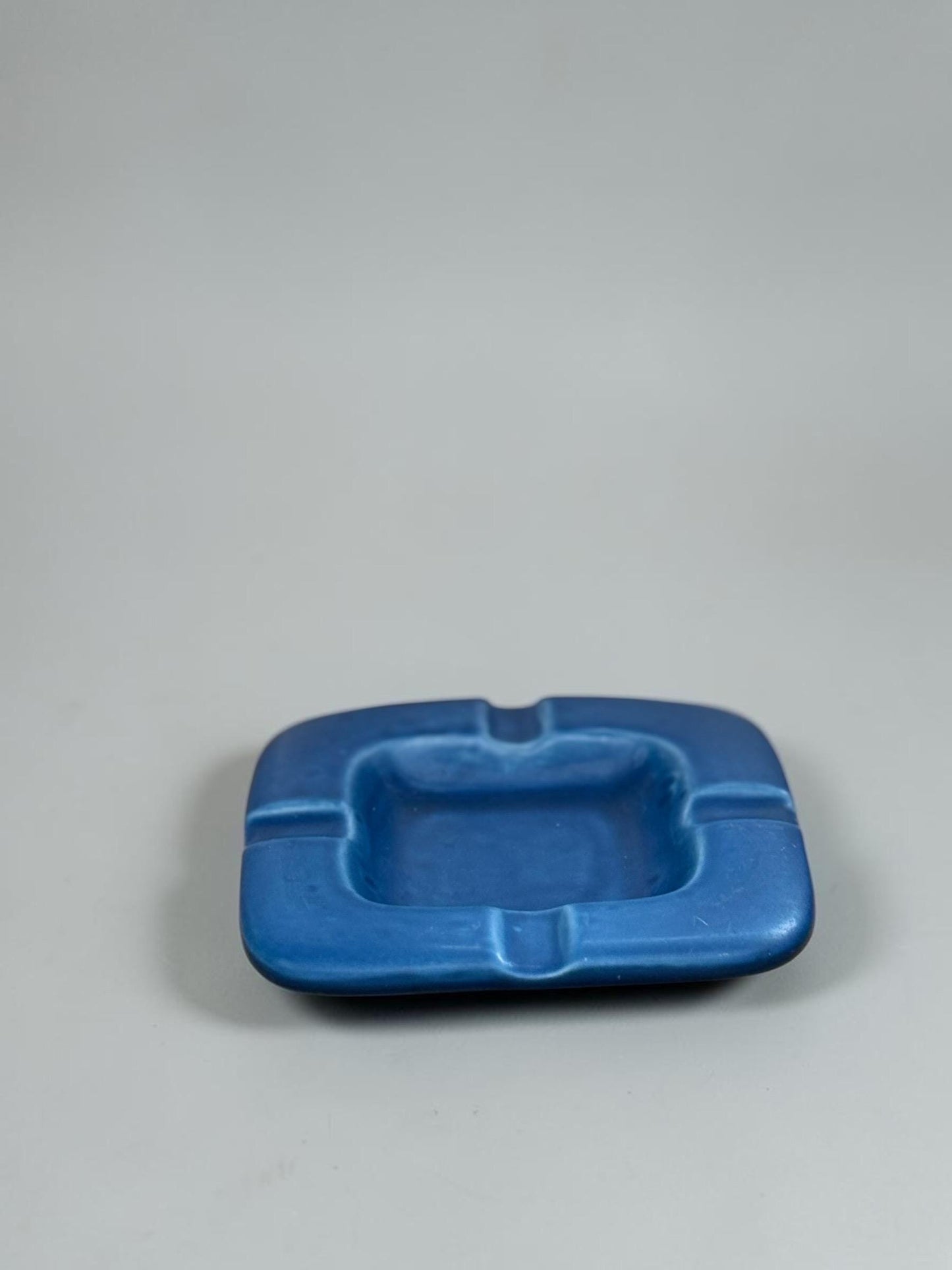Aluminia for Royal Copenhagen square faience ashtray or decorative bowl
