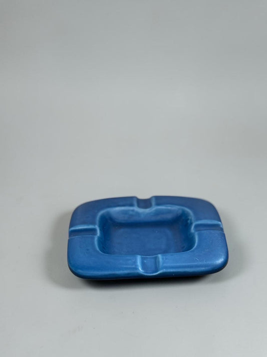 Aluminia for Royal Copenhagen square faience ashtray or decorative bowl