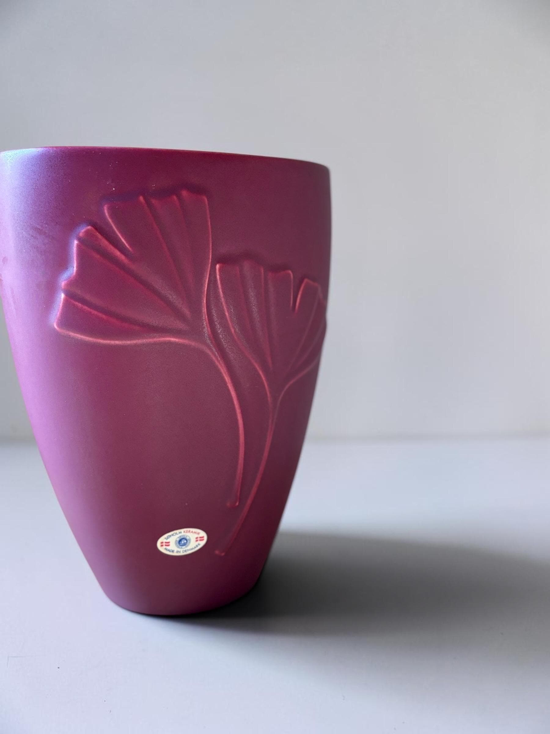 Vintage Søholm Ginkgo vase – Made in Denmark