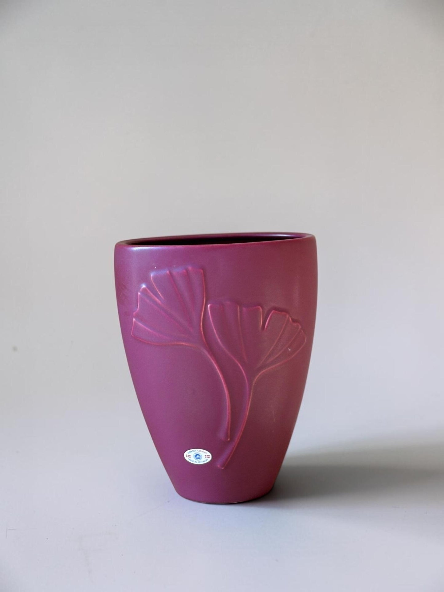 Vintage Søholm Ginkgo vase – Made in Denmark
