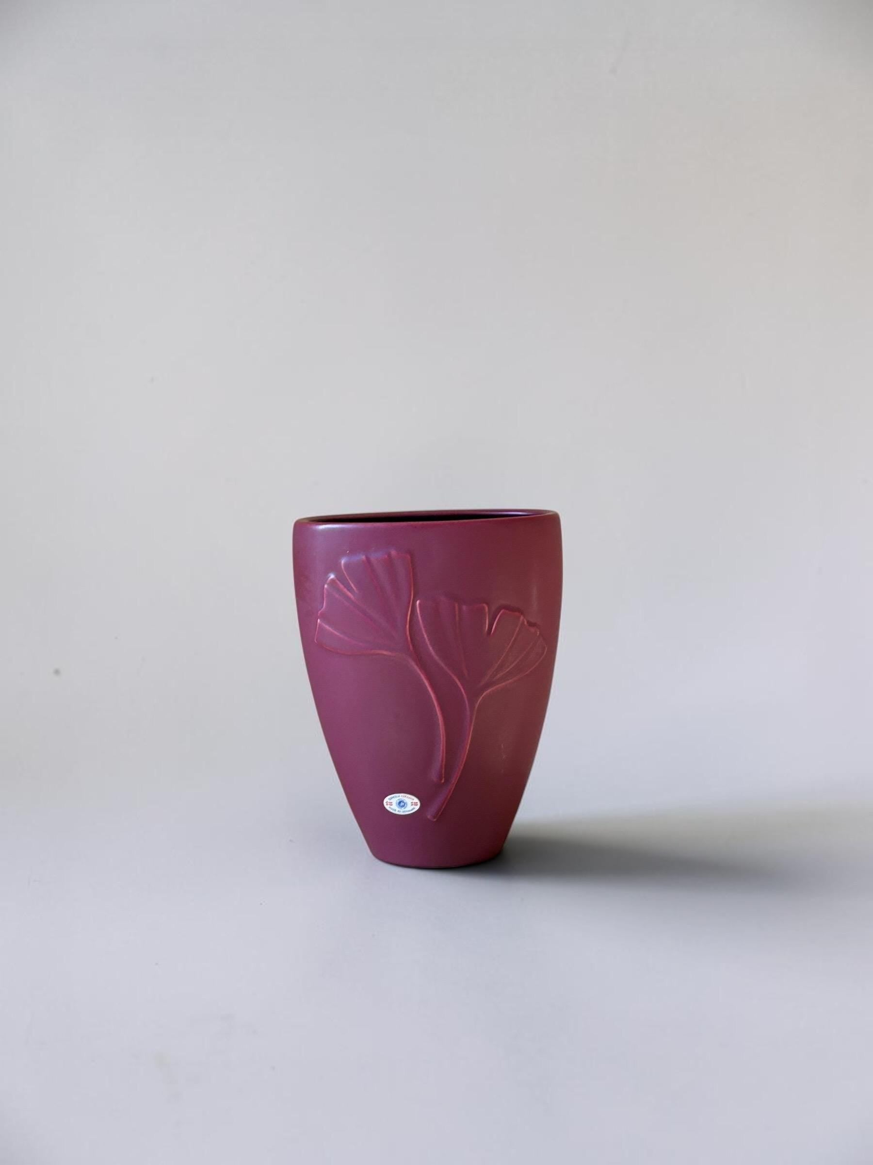 Vintage Søholm Ginkgo vase – Made in Denmark