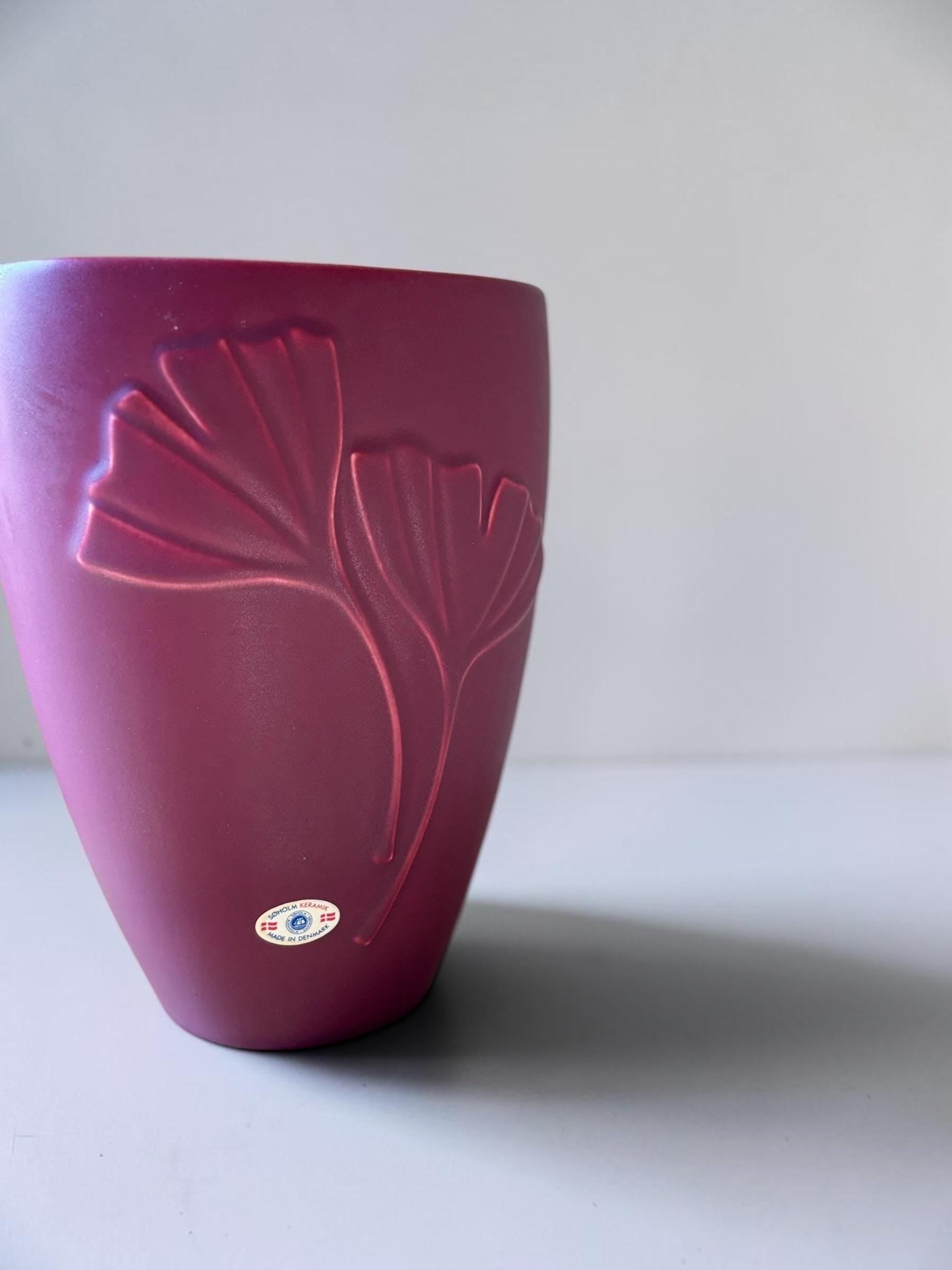 Vintage Søholm Ginkgo vase – Made in Denmark