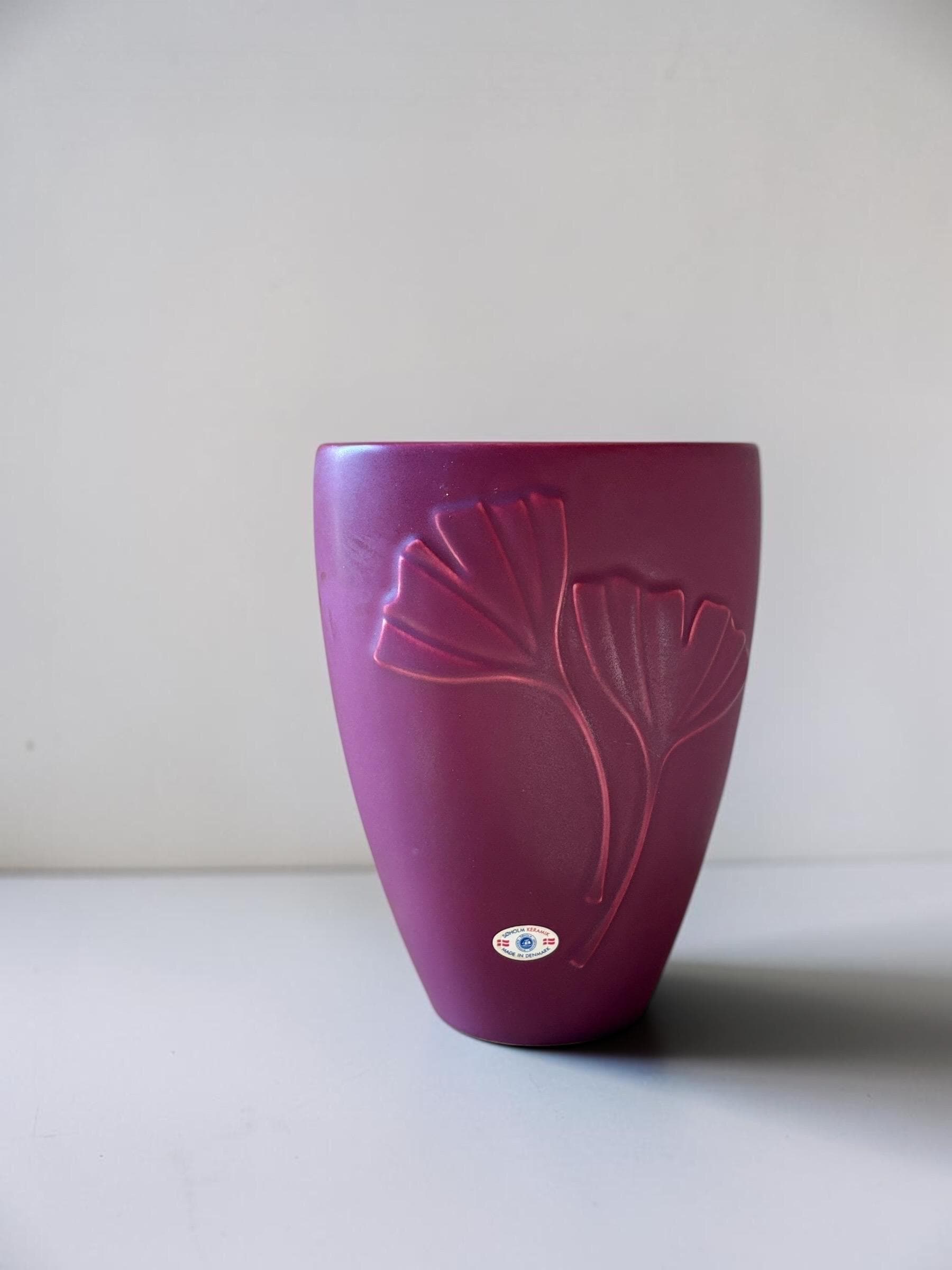 Vintage Søholm Ginkgo vase – Made in Denmark